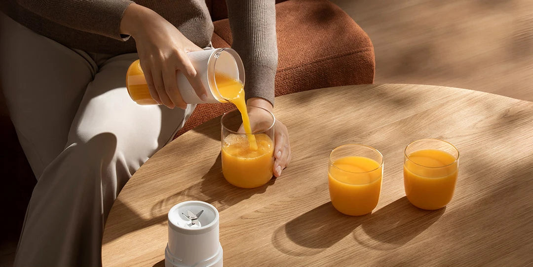 Novo xiaomi mijia portátil espremedor misturador 2 elétrico mini liquidificador de frutas e legumes rápido, esmaga gelo, suco e processador de alimentos