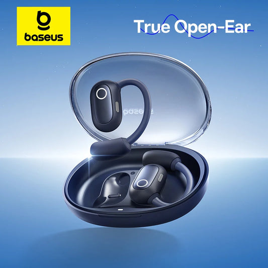 Baseus Eli Sport 1, Fones de ouvido abertos OWS Bluetooth 5.3 Fones de ouvido sem fio Fones de ouvido de condução de ar Som Fones de ouvido esportivos