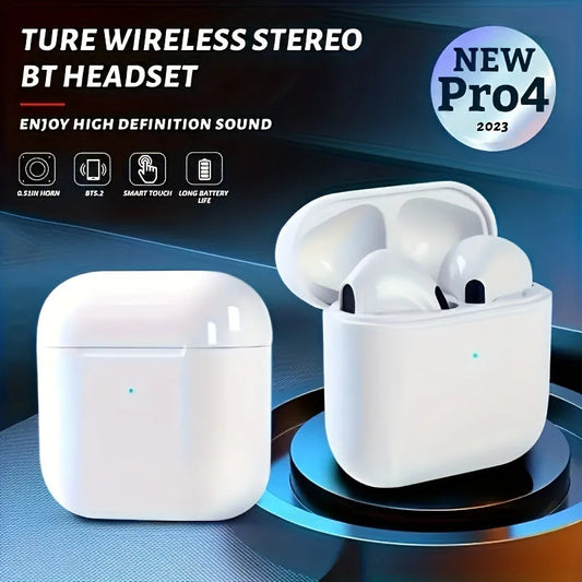 Pro 4 tws fones de ouvido sem fio fone de ouvido bluetooth 5.3 à prova d5.3 água com microfone para xiaomi iphone pro4 fones de ouvido