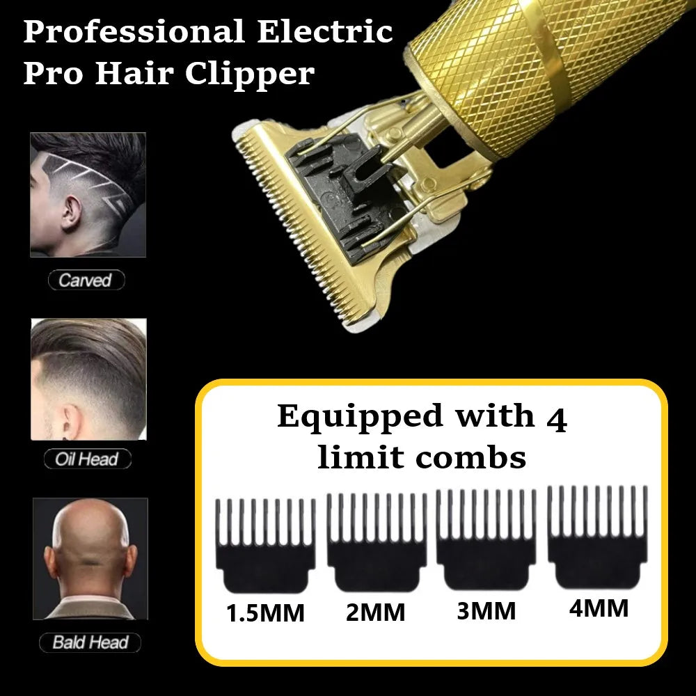 Máquina de cortar cabelo Kemei elétrica Kemei, aparador de cabelo para homens barbeador elétrico profissional sem fio.