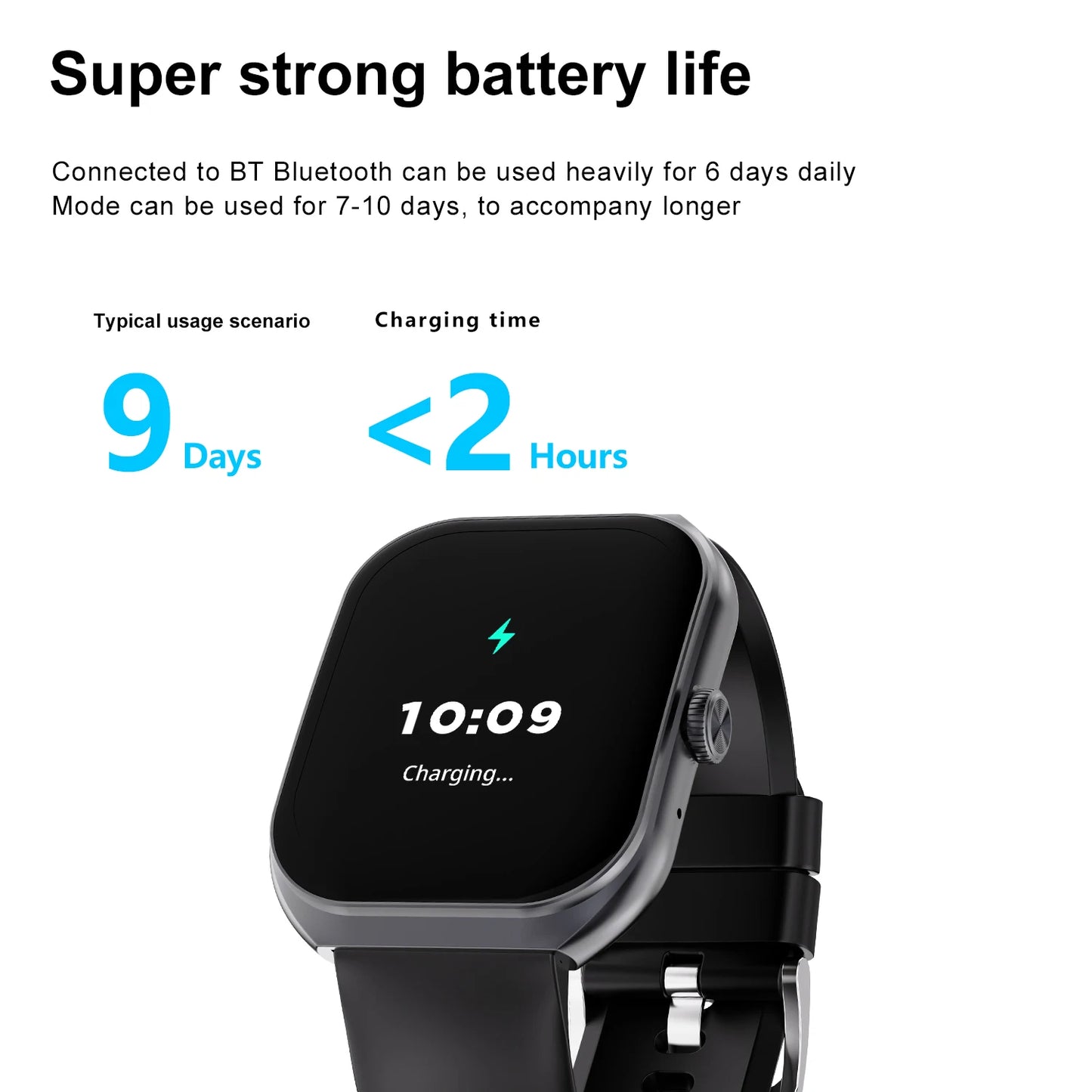 smartwatch 2.1 polegadas uhd bluetooth chamada relógio 220mah capacidade da bateria ip68 profissional à prova dip68 água para android ios