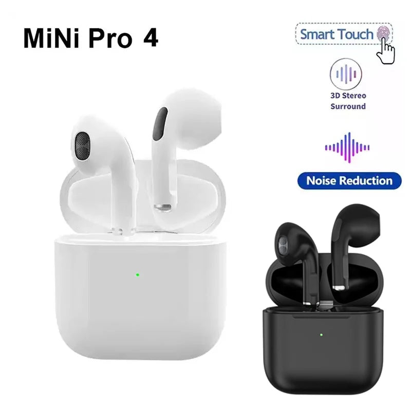 Pro 4 tws fones de ouvido sem fio fone de ouvido bluetooth 5.3 à prova d5.3 água com microfone para xiaomi iphone pro4 fones de ouvido